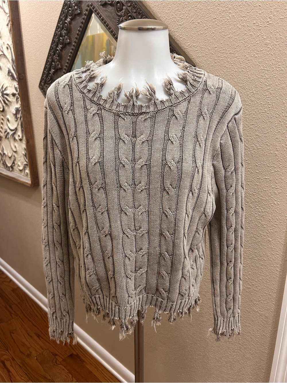 Zenana NWOT Pullover Cable Knit  Sweater